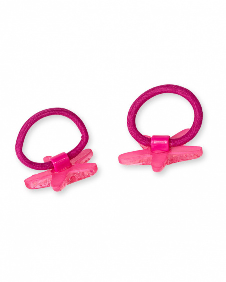 Lot de 2 chouchous coquillage rose Lot de 2 chouchous coquillage rose