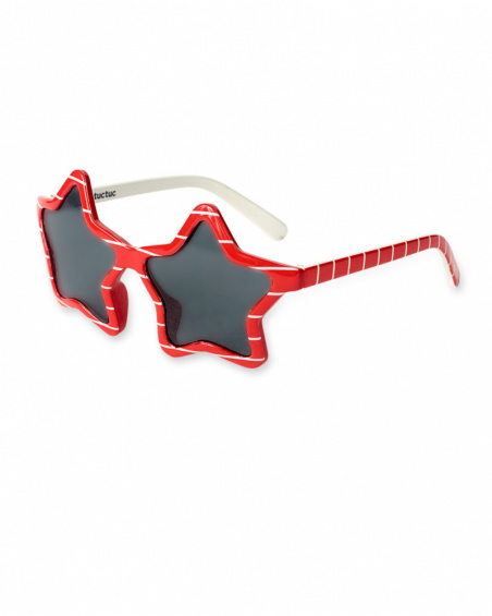 Lunettes de soleil étoile rouge fille Beach Day Lunettes de soleil étoile rouge fille Beach Day