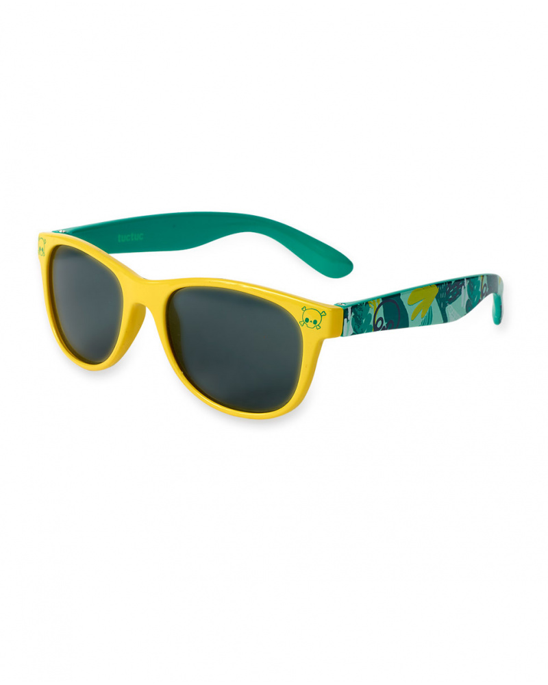 Lunettes de soleil vert jaune pour garçon Treasure Island