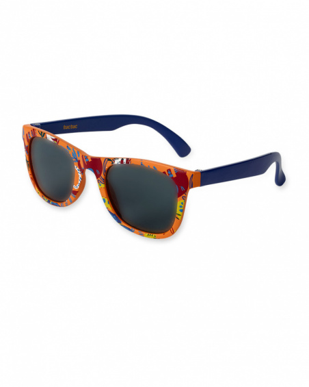 Lunettes de soleil orange pour garçon Eco-Safari Lunettes de soleil orange pour garçon Eco-Safari