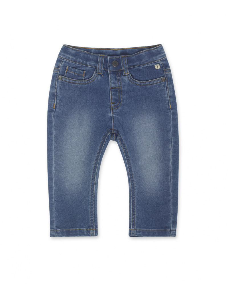 Pantalon denim bleu garçon Basics Bébé