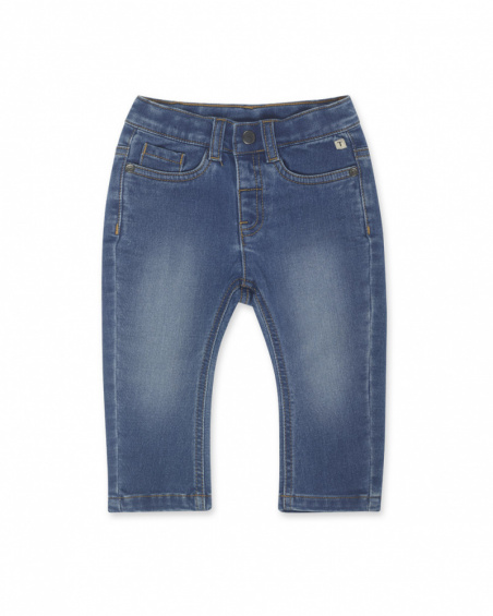 Pantalon denim bleu garçon Basics Bébé Pantalon denim bleu garçon Basics Bébé