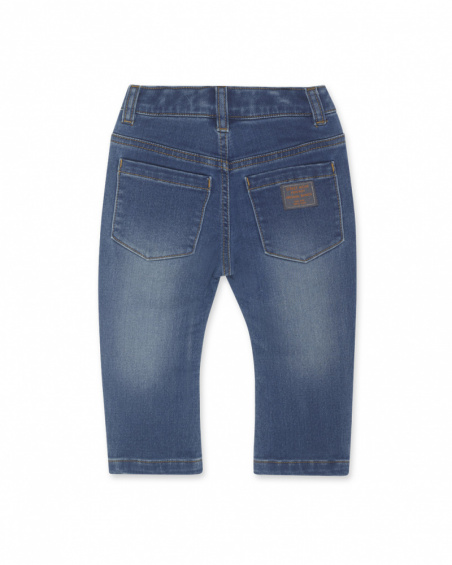 Pantalon denim bleu garçon Basics Bébé Pantalon denim bleu garçon Basics Bébé