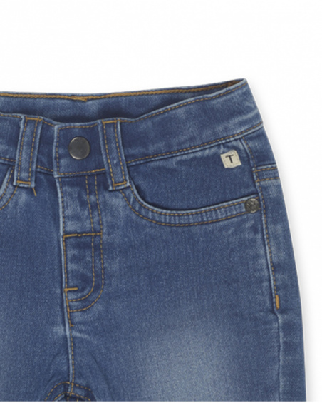Pantalon denim bleu garçon Basics Bébé Pantalon denim bleu garçon Basics Bébé