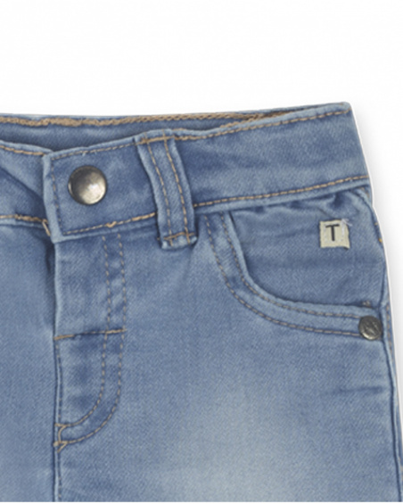 Bermuda en jean bleu pour garçon Basics Bébé Bermuda en jean bleu pour garçon Basics Bébé