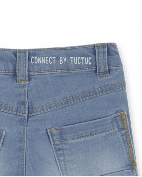 Bermuda en jean bleu pour garçon Basics Bébé Bermuda en jean bleu pour garçon Basics Bébé