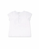 T-shirt blanc en maille pour fille Basics Bébé T-shirt blanc en maille pour fille Basics Bébé