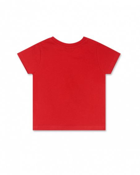 T-shirt en maille rouge garçon Basics Bébé T-shirt en maille rouge garçon Basics Bébé
