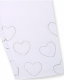 Legging cycliste fille Basics Kids blanc en maille coeurs Legging cycliste fille Basics Kids blanc en maille coeurs