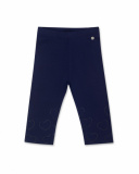 Legging coeurs en maille bleu marine pour fille Basics Kids Legging coeurs en maille bleu marine pour fille Basics Kids