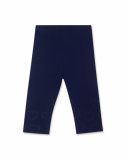 Legging coeurs en maille bleu marine pour fille Basics Kids Legging coeurs en maille bleu marine pour fille Basics Kids