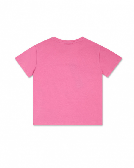 T-shirt en maille coeurs roses fille Basics Kids T-shirt en maille coeurs roses fille Basics Kids
