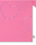 T-shirt en maille coeurs roses fille Basics Kids T-shirt en maille coeurs roses fille Basics Kids