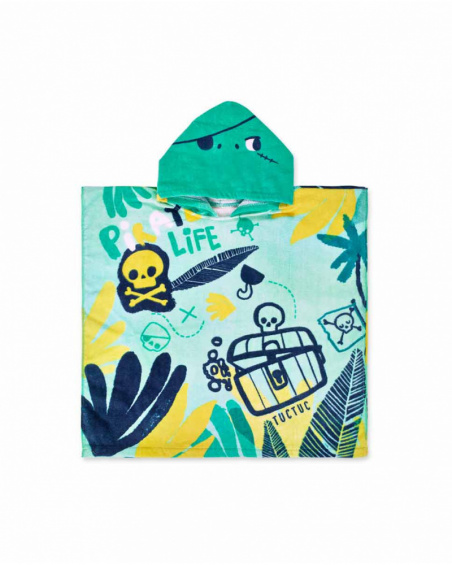 Serviette poncho bleu pour garçon Treasure Island Serviette poncho bleu pour garçon Treasure Island
