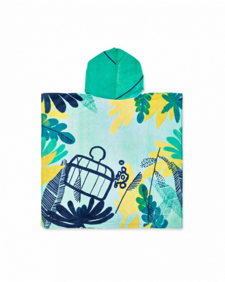 Serviette poncho bleu pour garçon Treasure Island Serviette poncho bleu pour garçon Treasure Island