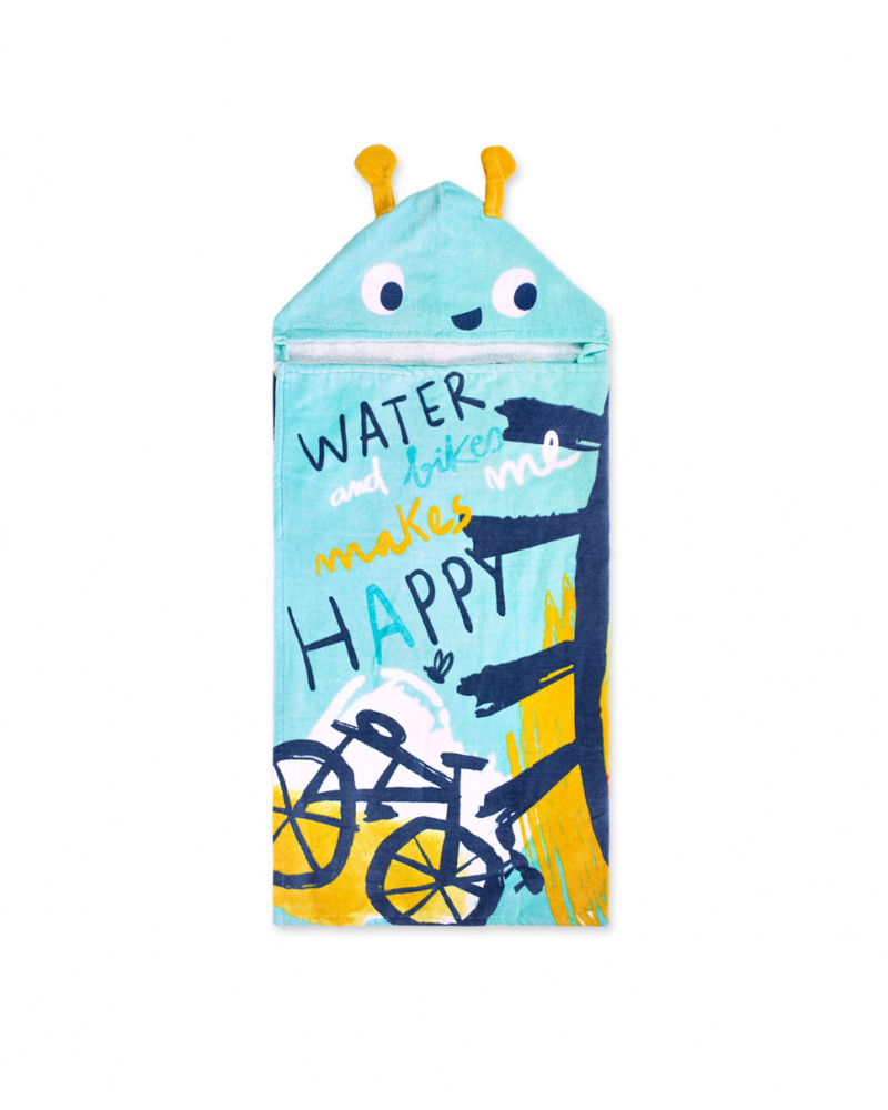 Poncho-serviette imprimé garçon Tiny Critters