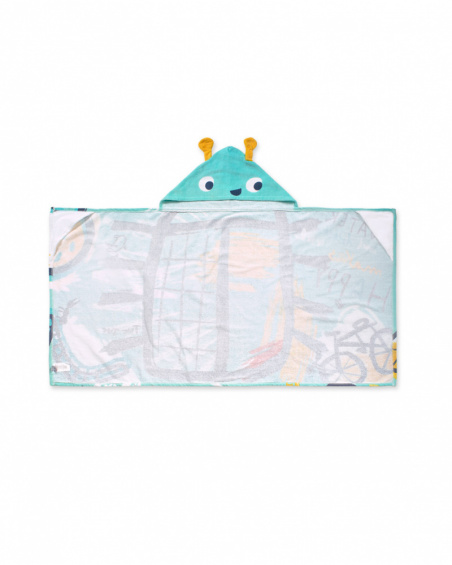 Poncho-serviette imprimé garçon Tiny Critters Poncho-serviette imprimé garçon Tiny Critters
