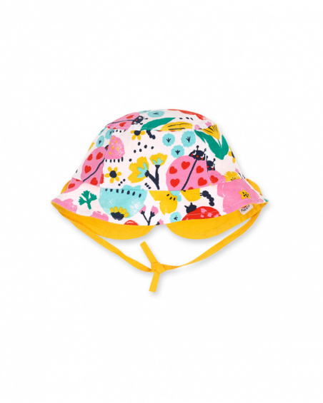 Bonnet en tricot imprimé réversible pour filles Tiny Critters Bonnet en tricot imprimé réversible pour filles Tiny Critters