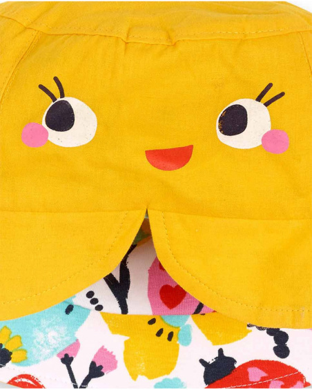 Bonnet en tricot imprimé réversible pour filles Tiny Critters Bonnet en tricot imprimé réversible pour filles Tiny Critters