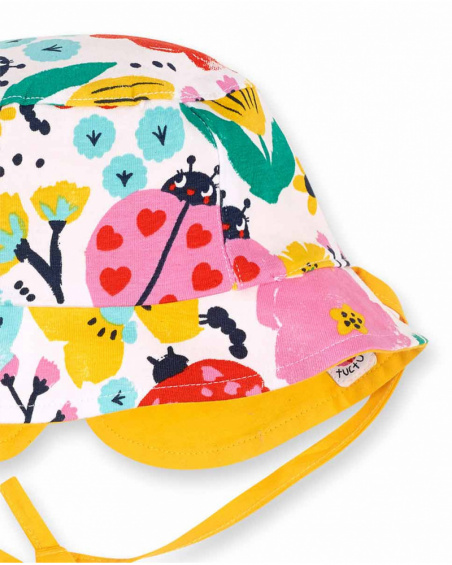 Bonnet en tricot imprimé réversible pour filles Tiny Critters Bonnet en tricot imprimé réversible pour filles Tiny Critters