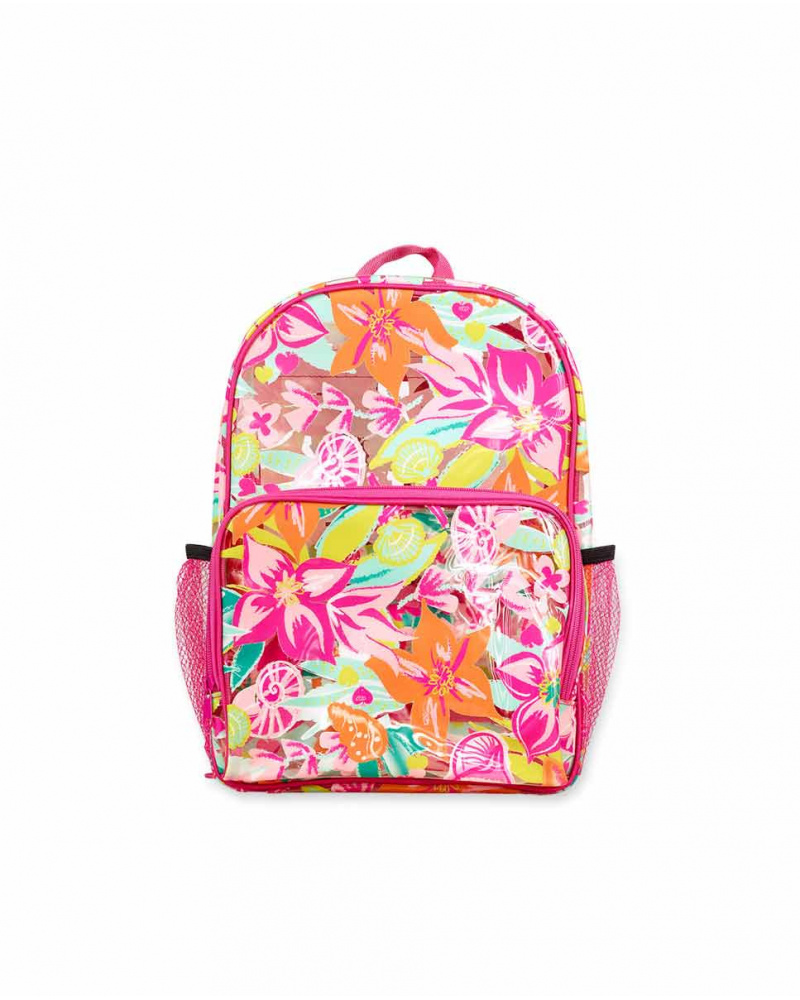 Sac à dos transparent avec imprimé Seashell pour fille
