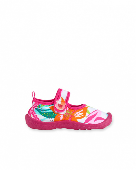 Baskets lycra imprimé fille Coquillage Baskets lycra imprimé fille Coquillage
