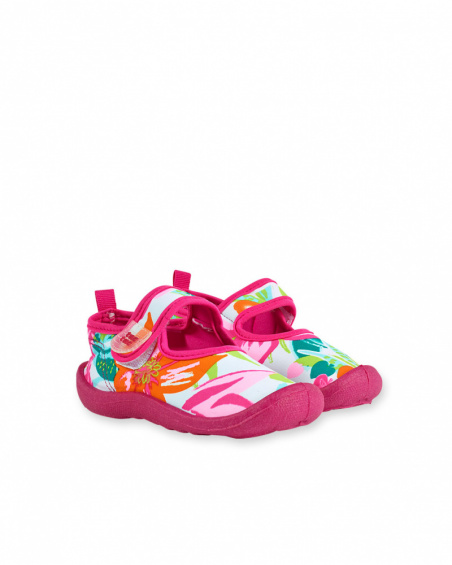 Baskets lycra imprimé fille Coquillage Baskets lycra imprimé fille Coquillage