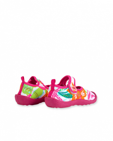 Baskets lycra imprimé fille Coquillage Baskets lycra imprimé fille Coquillage
