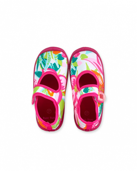 Baskets lycra imprimé fille Coquillage Baskets lycra imprimé fille Coquillage