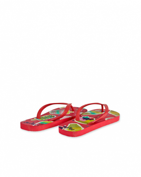 Tongs rouges pour fille Really Sweet Tongs rouges pour fille Really Sweet