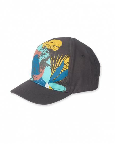 Casquette en sergé grise pour enfant Lost Paradise Casquette en sergé grise pour enfant Lost Paradise