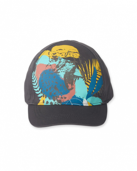 Casquette en sergé grise pour enfant Lost Paradise Casquette en sergé grise pour enfant Lost Paradise