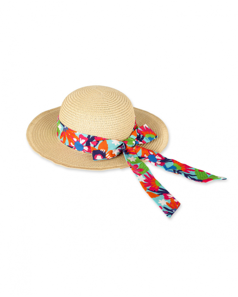 Chapeau raphia fille Amazonia