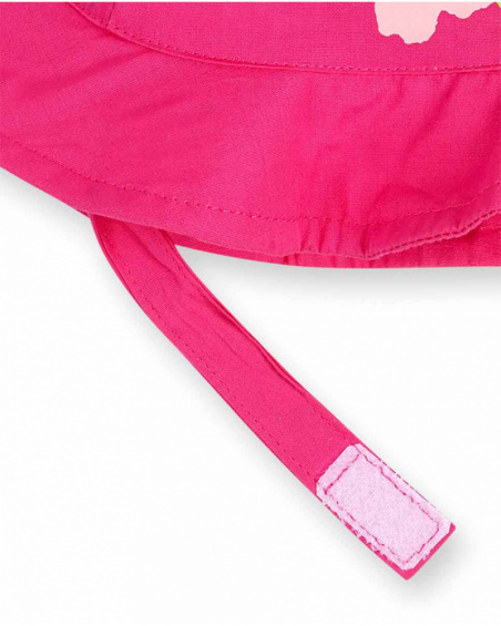 Casquette plate fille fuchsia Time to plant Casquette plate fille fuchsia Time to plant