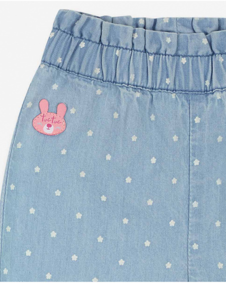 Ensemble tricot denim blanc fille Time to plant Ensemble tricot denim blanc fille Time to plant