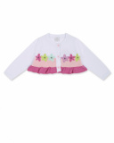Veste en tricot blanc pour fille Time to plant Veste en tricot blanc pour fille Time to plant