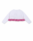 Veste en tricot blanc pour fille Time to plant Veste en tricot blanc pour fille Time to plant