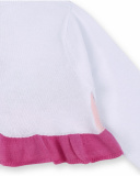 Veste en tricot blanc pour fille Time to plant Veste en tricot blanc pour fille Time to plant