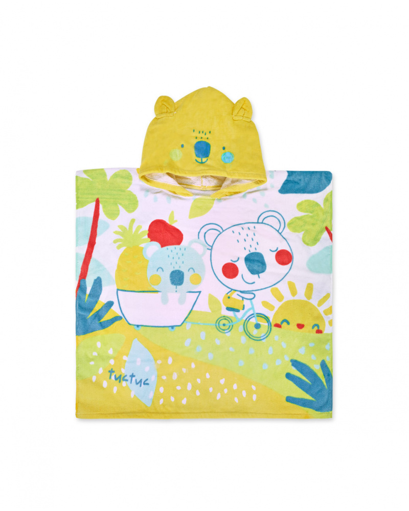 Serviette poncho imprimée unisexe Sunday