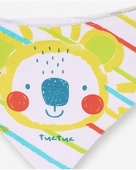 Bandana en tricot blanc pour garçon Sunday Bandana en tricot blanc pour garçon Sunday