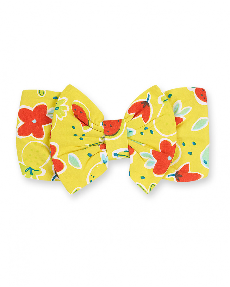 Bandeau en tricot jaune pour fille Sunday