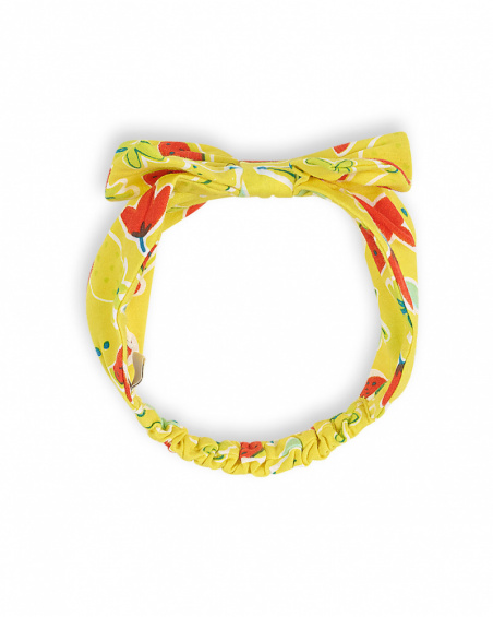 Bandeau en tricot jaune pour fille Sunday Bandeau en tricot jaune pour fille Sunday