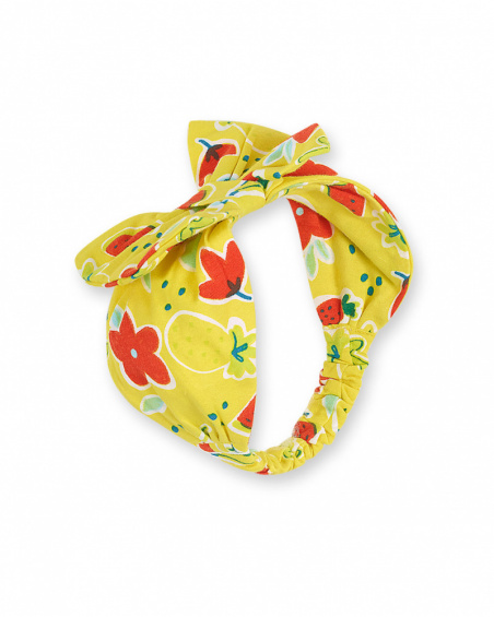Bandeau en tricot jaune pour fille Sunday Bandeau en tricot jaune pour fille Sunday