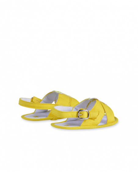 Chaussures sergé jaune pour fille Sunday Chaussures sergé jaune pour fille Sunday