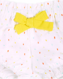 Ensemble tricot popeline jaune fille Sunday Ensemble tricot popeline jaune fille Sunday