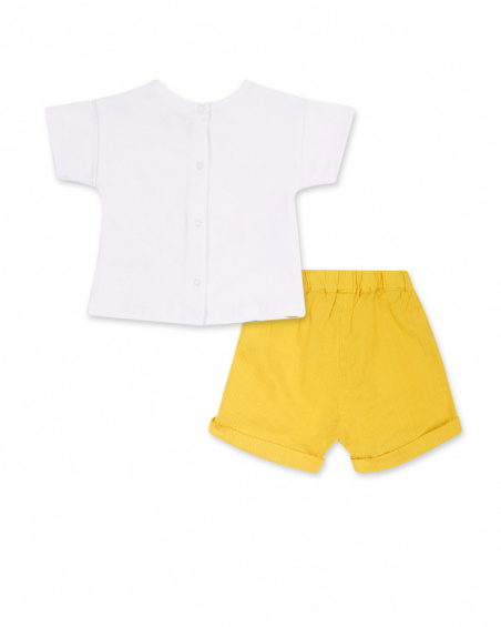 Ensemble tricot plat jaune Sunday pour garçon Ensemble tricot plat jaune Sunday pour garçon
