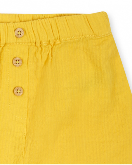 Ensemble tricot plat jaune Sunday pour garçon Ensemble tricot plat jaune Sunday pour garçon