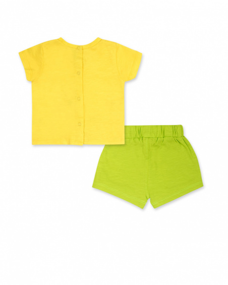 Ensemble tricot vert jaune garçon Sunday Ensemble tricot vert jaune garçon Sunday