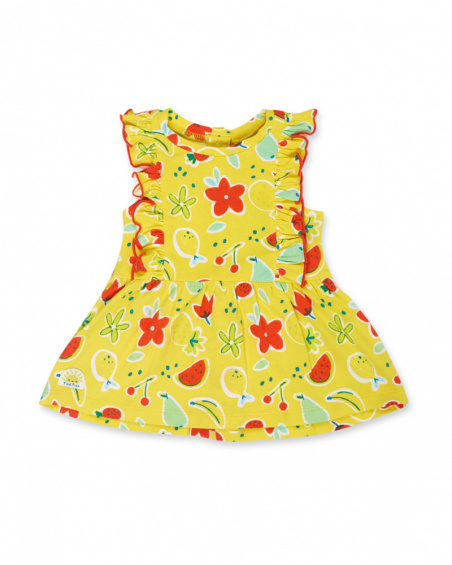 Robe en maille imprimée pour fille Sunday Robe en maille imprimée pour fille Sunday