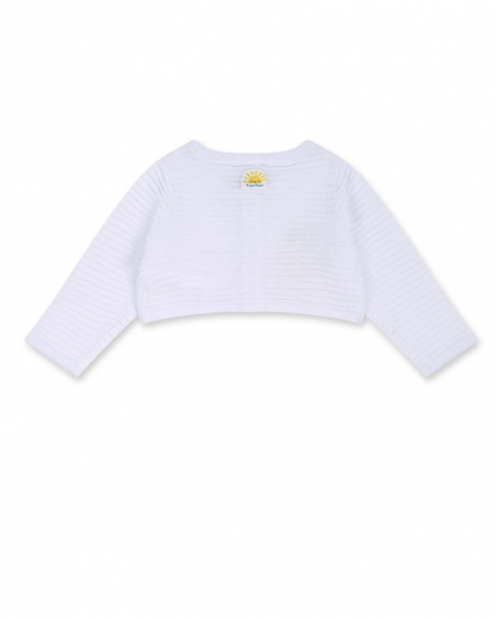 Veste tricot blanche fille Sunday Veste tricot blanche fille Sunday